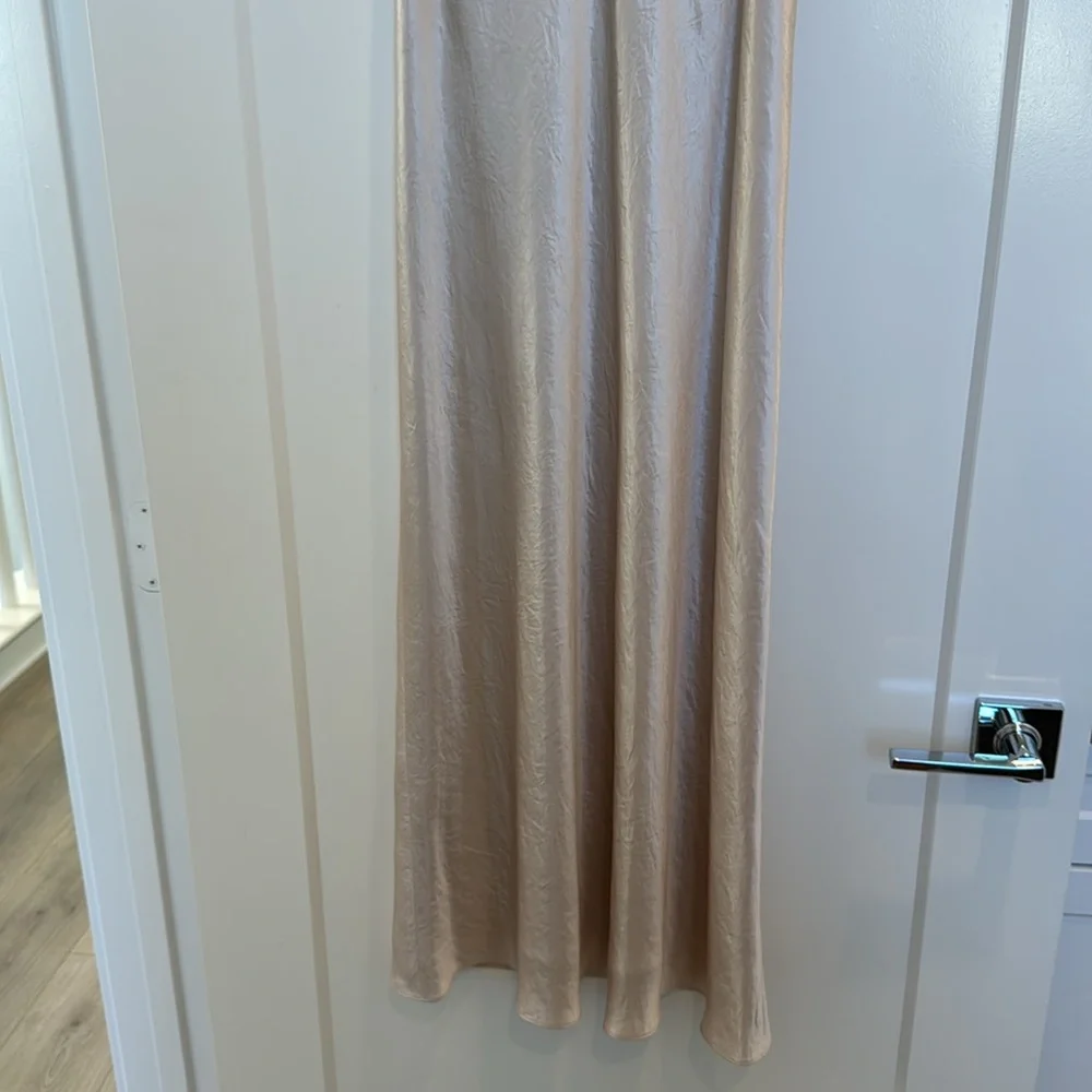Vince Champagne Beige satin Slip Dress - Picture 7 of 8